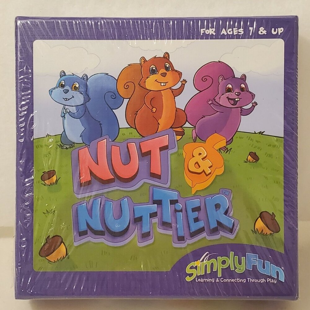 NEW Simply Fun Nut and Nuttier Language Learning Card Game Ages 7+ Phonics